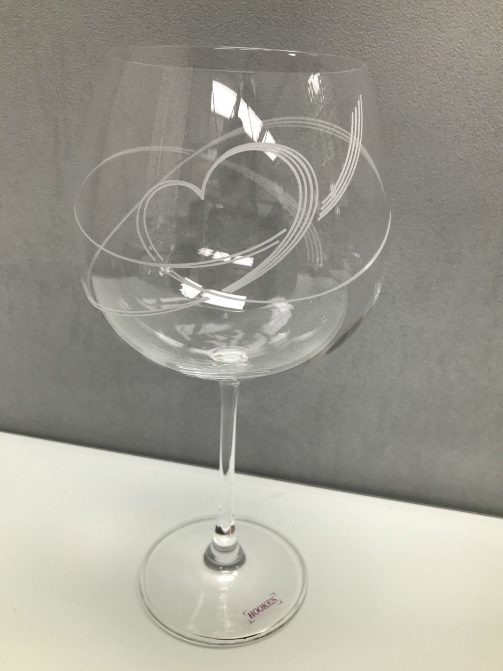 Swirl Heart Gin Glass