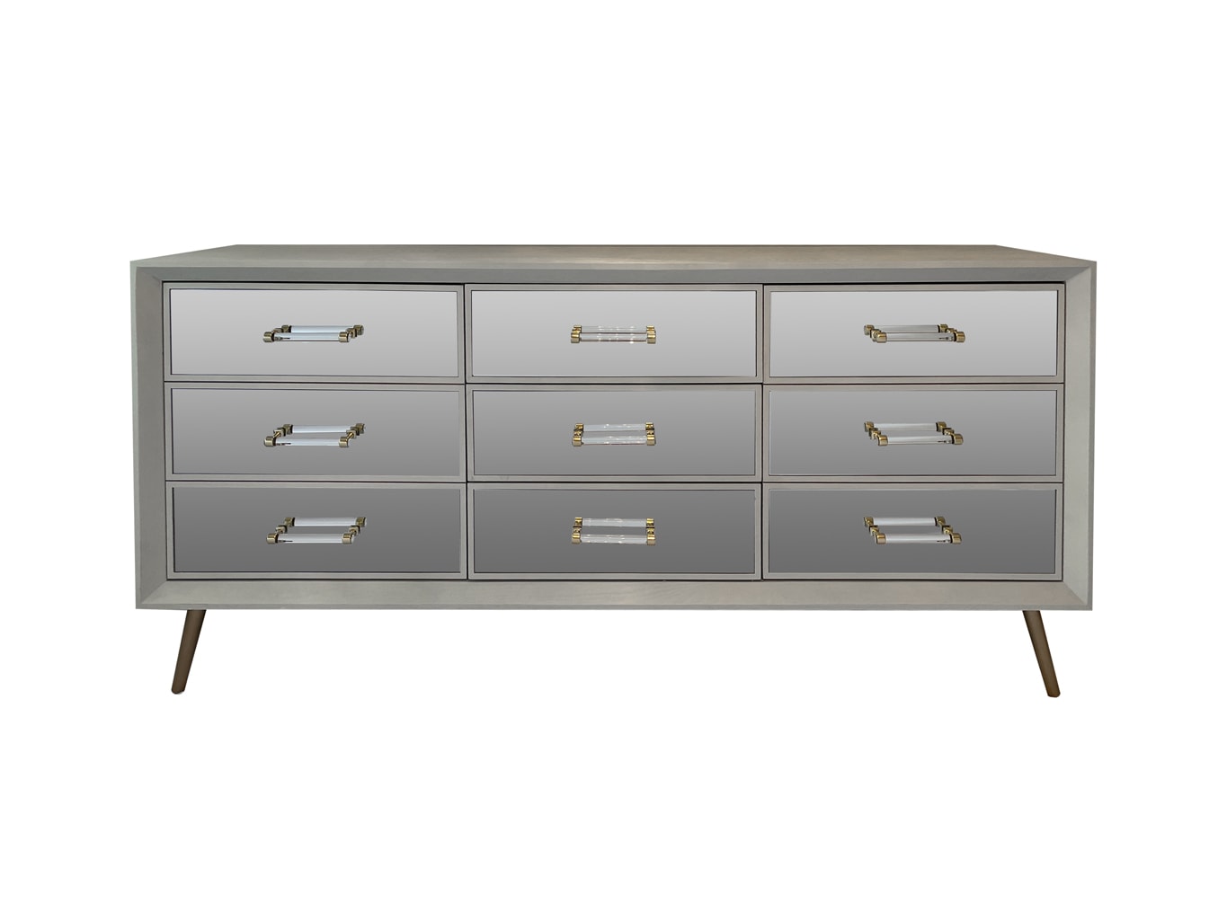 Carnaby Mirrored Chest of Drawers » White