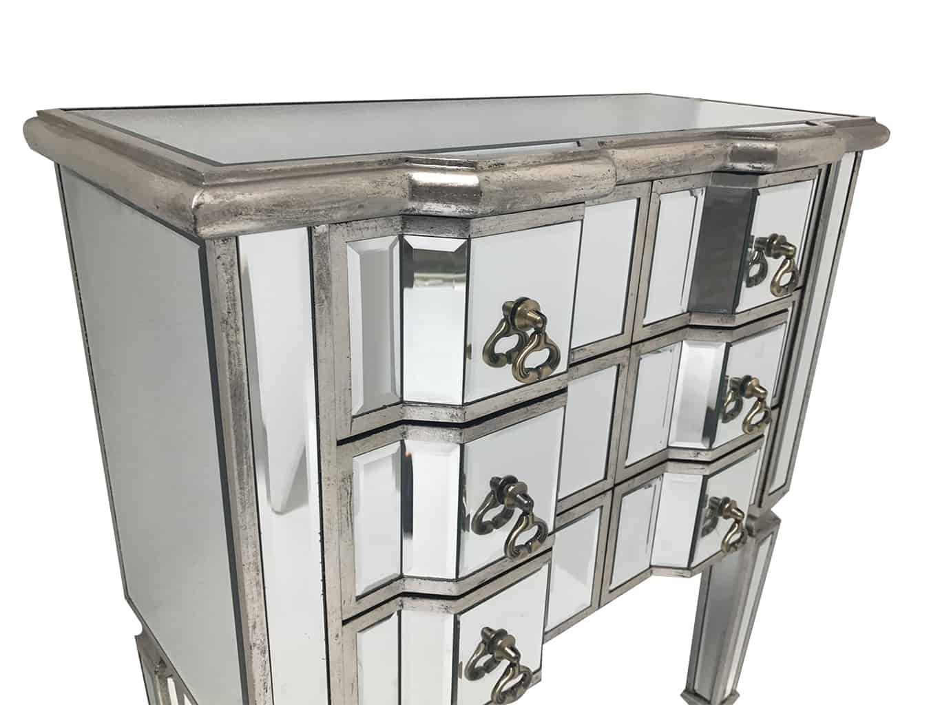 Mirrored Side Chest of six drawers
