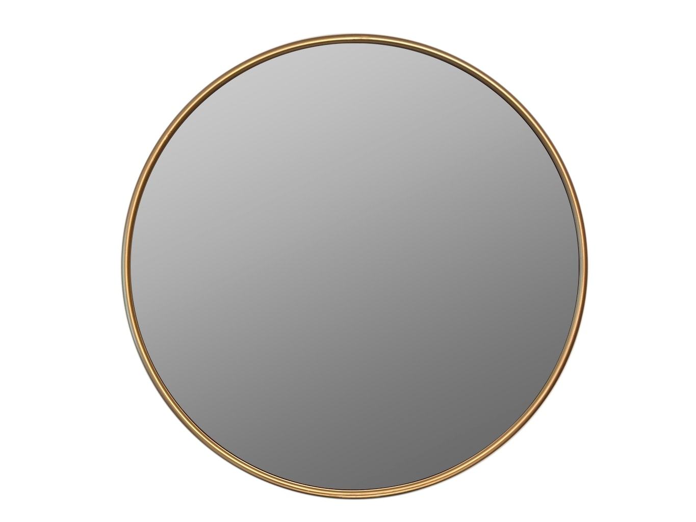 Round Metal Frame Wall Mirror » Gold