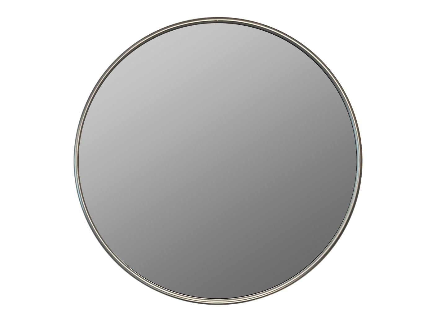 Round Metal Frame Wall Mirror » Silver