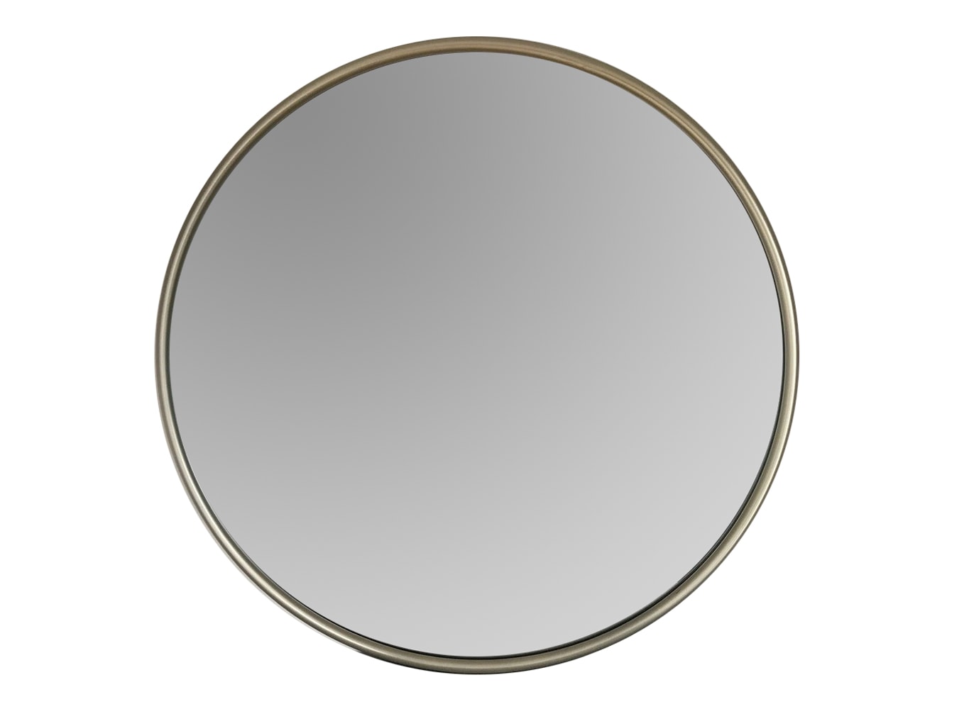 Round Silver Wall Mirror