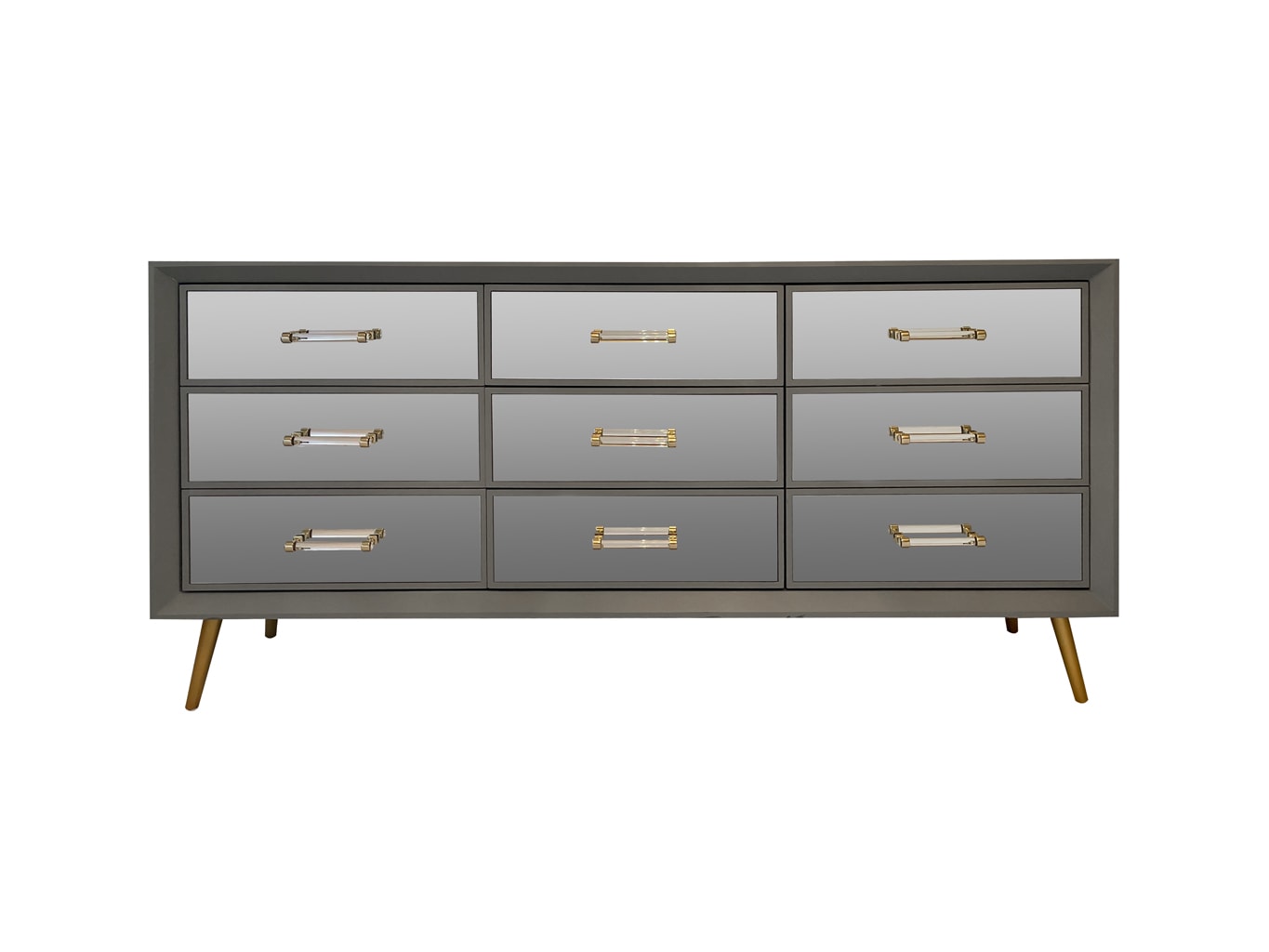 Carnaby Mirrored Chest of Drawers » Grey