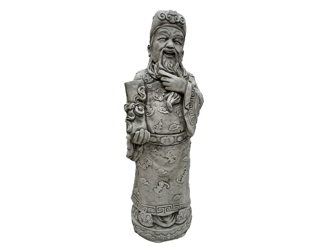 Laughing Confucius Statue - Natural Stone