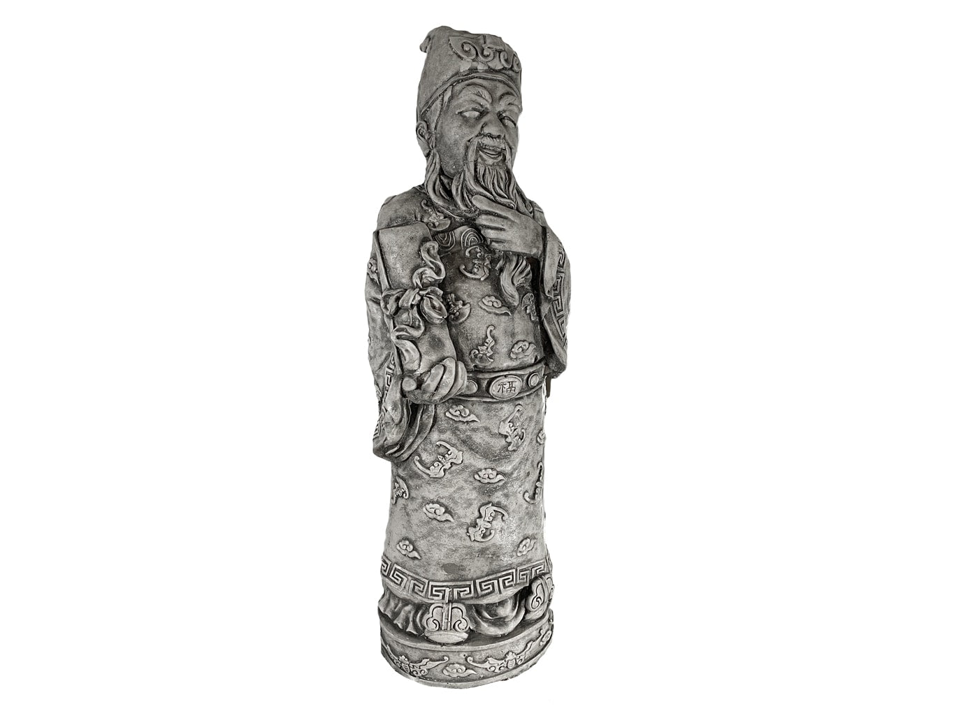 Laughing Confucius Statue - Natural Stone