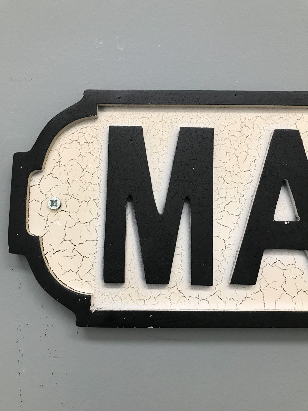 Maine Road M14 Street Sign