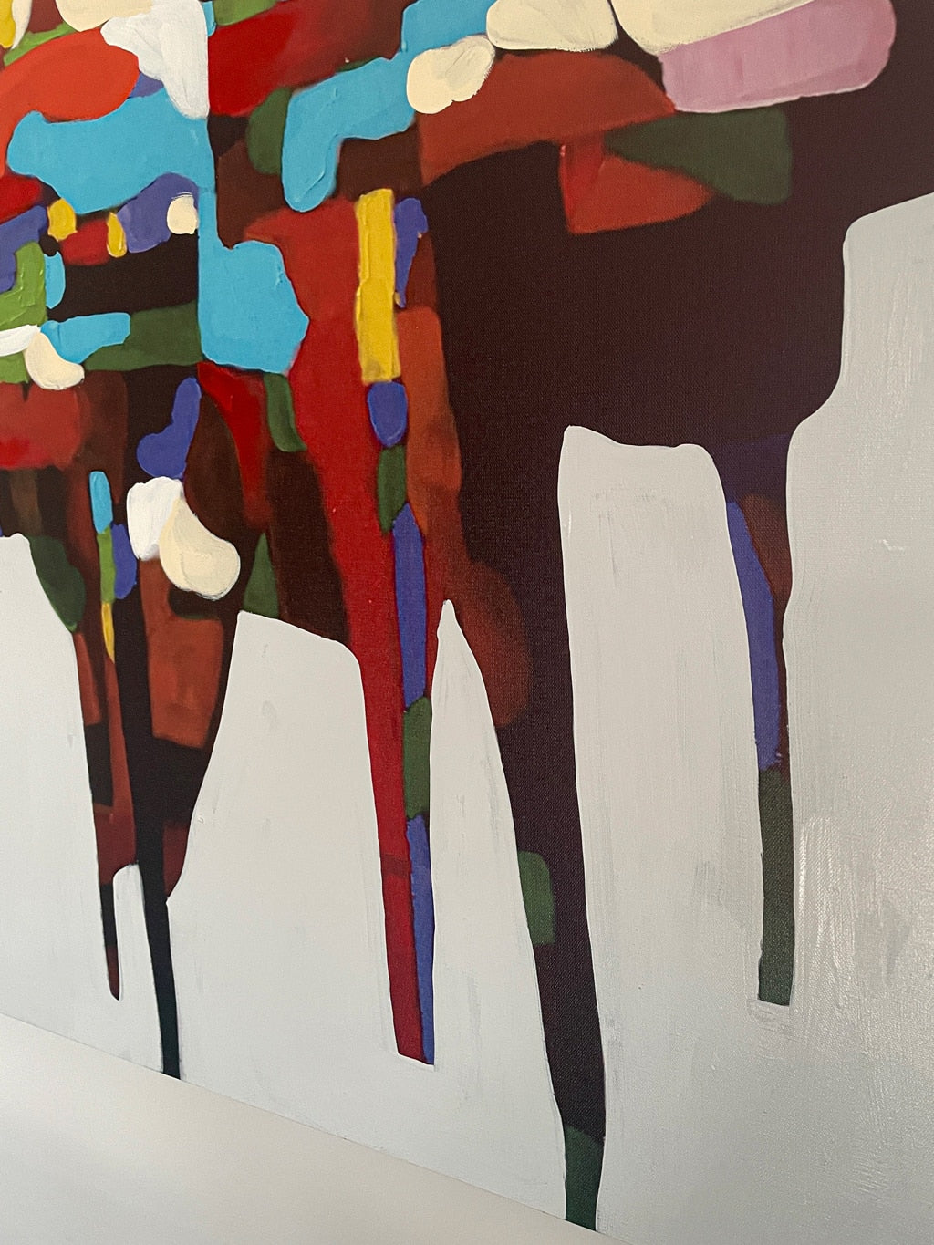 Piano Abstract Painting in Colour on Canvas