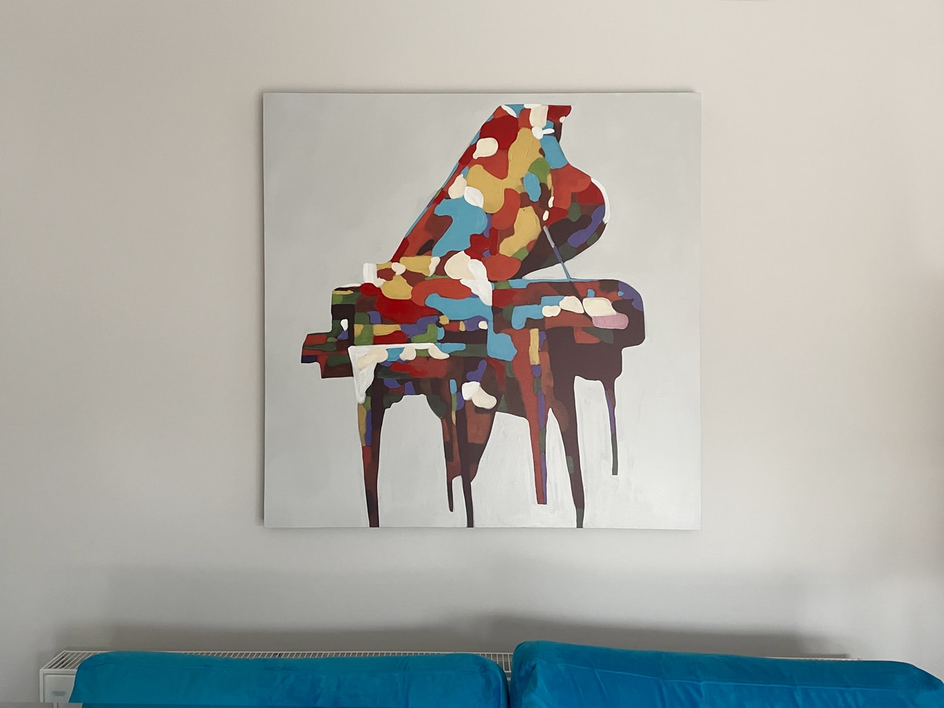 Piano Abstract Painting in Colour on Canvas