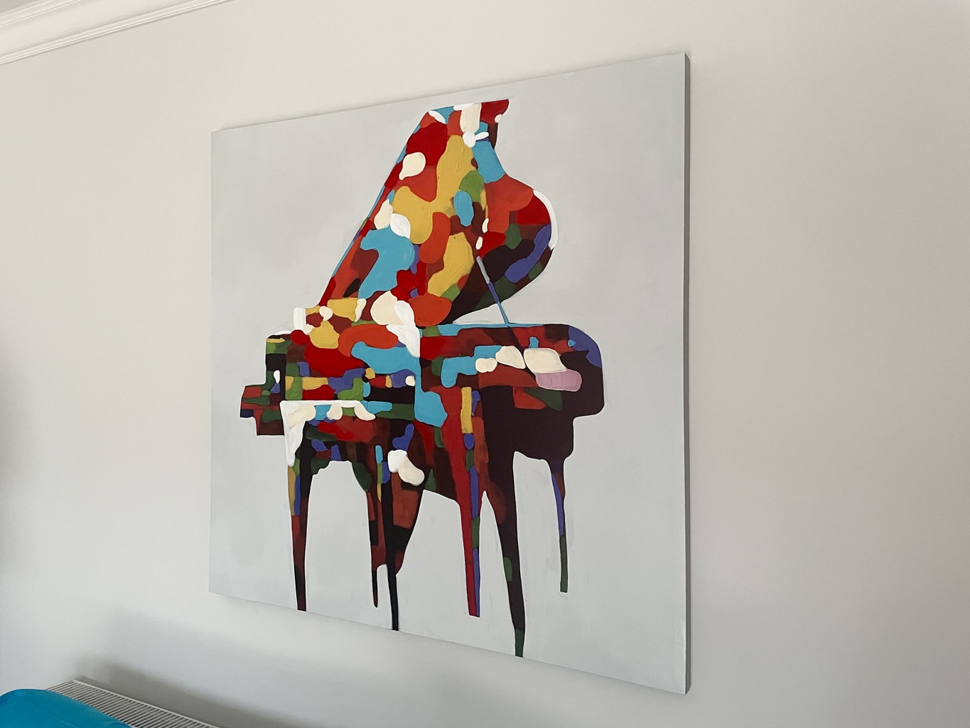 Piano Abstract Painting in Colour on Canvas