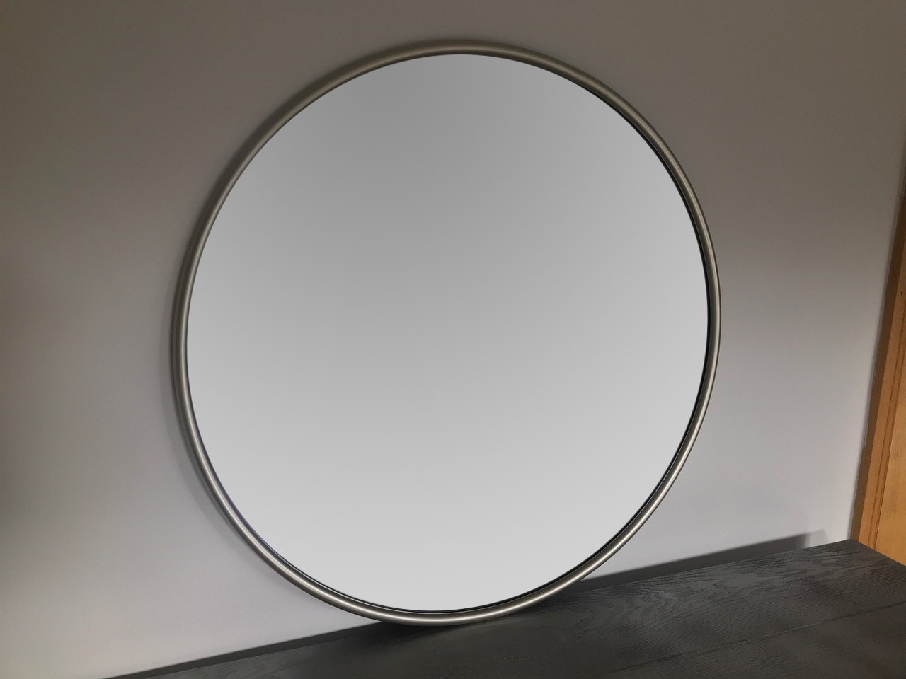 Silver Mirror Round Wall Hanging