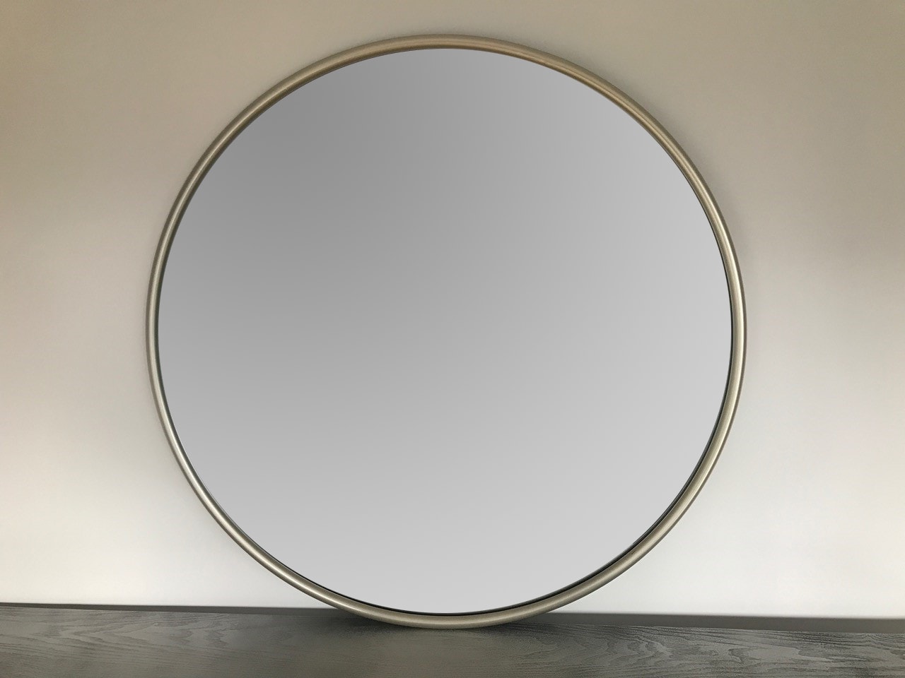Round Silver Mirror