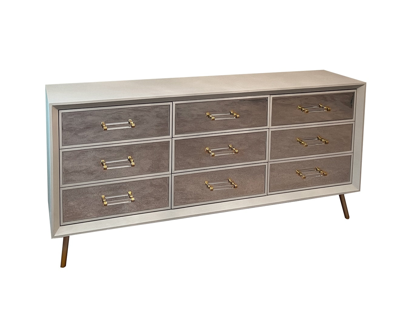 Carnaby Mirrored Chest of Drawers » White
