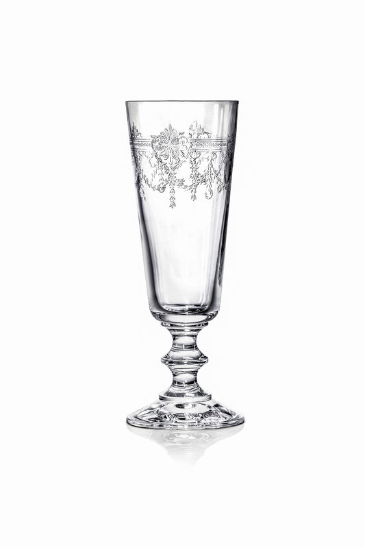 Grace Victorian Rustic Champagne Flutes - Set of 6