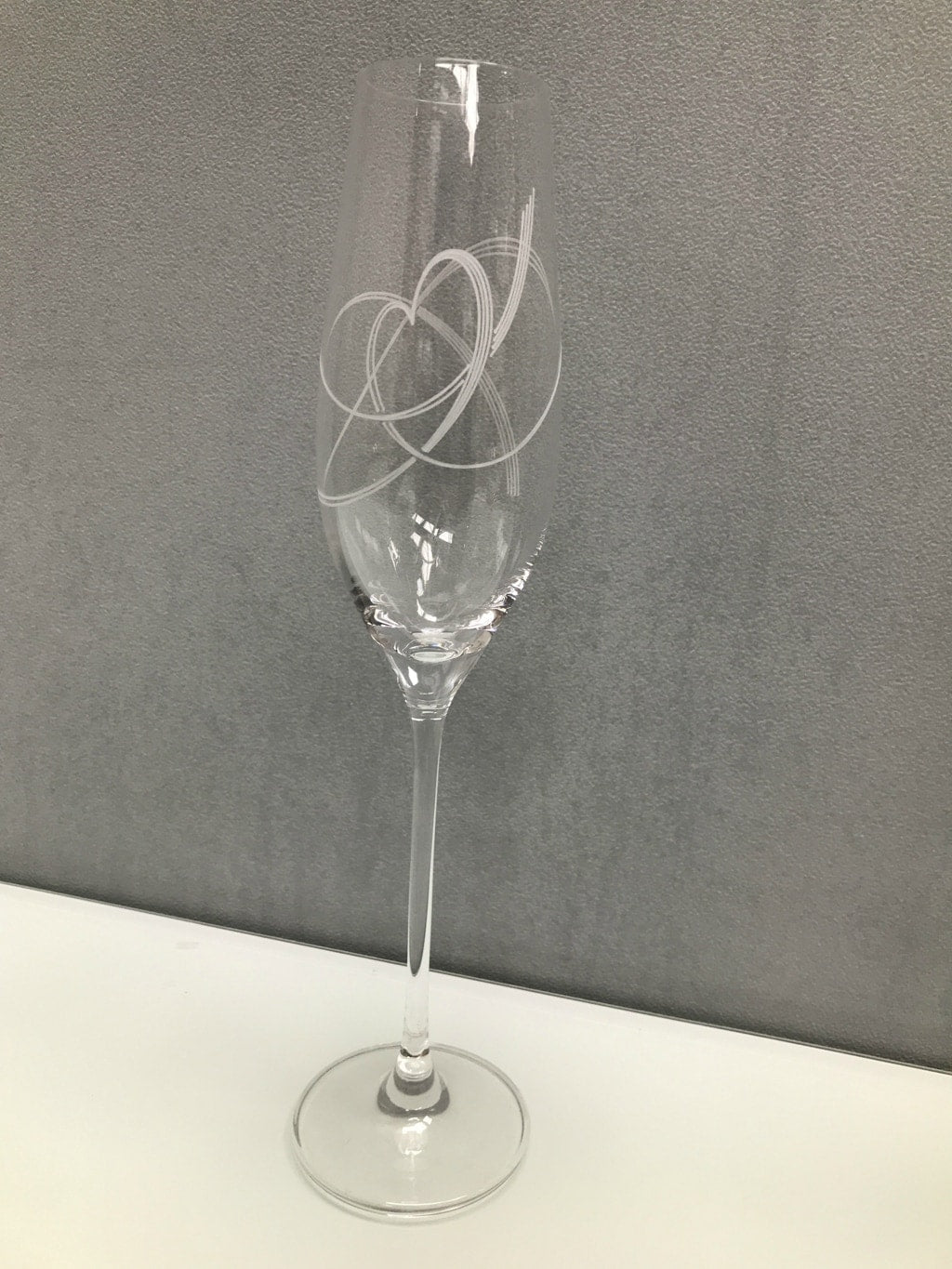 Swirl Heart Champagne Flute