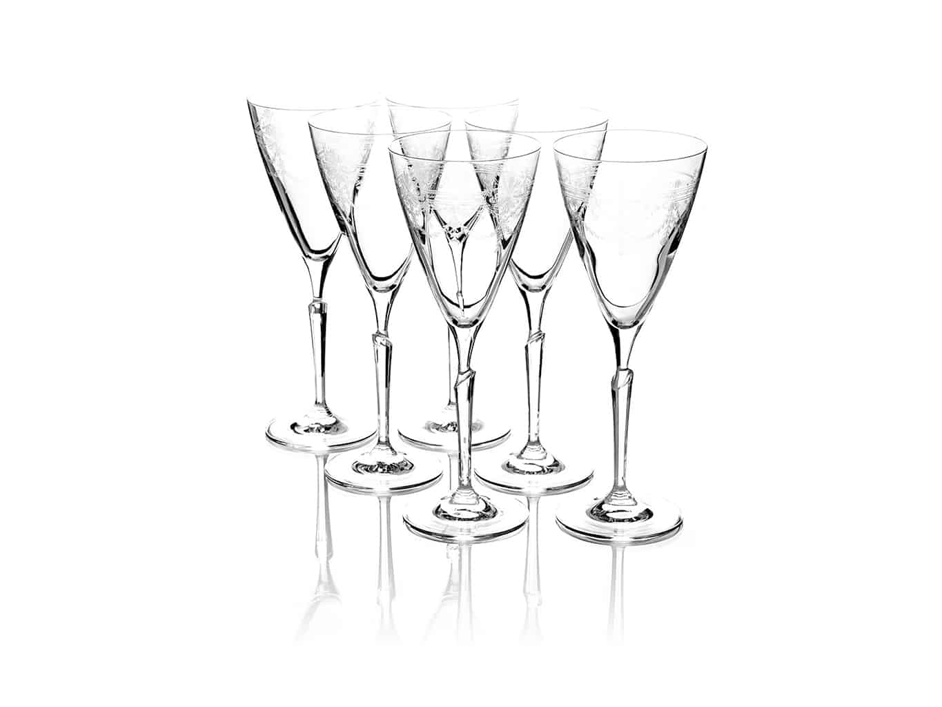 Set of 6 First Lady Wine glasses