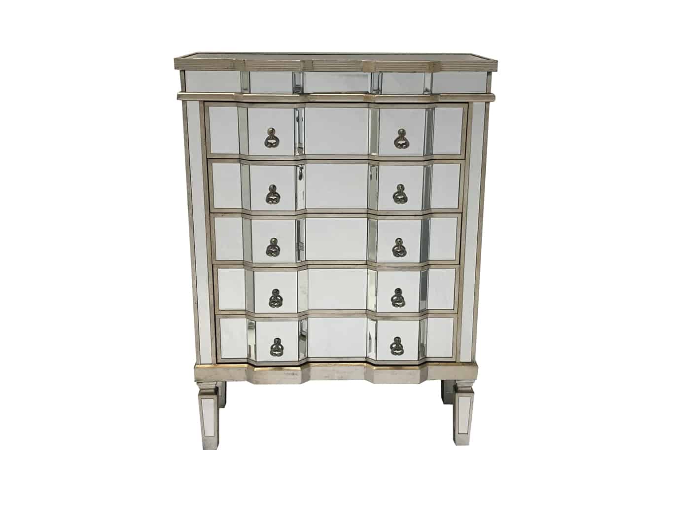 Venetian mirrored drawers deals
