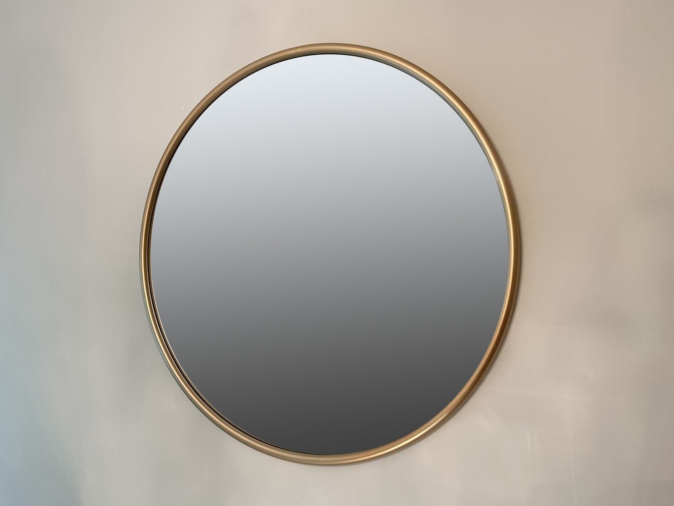 Round Gold Wall Mirror » 77cm diameter