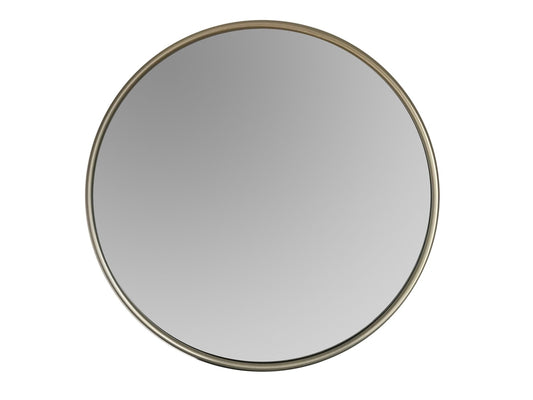 Round Silver Wall Mirror