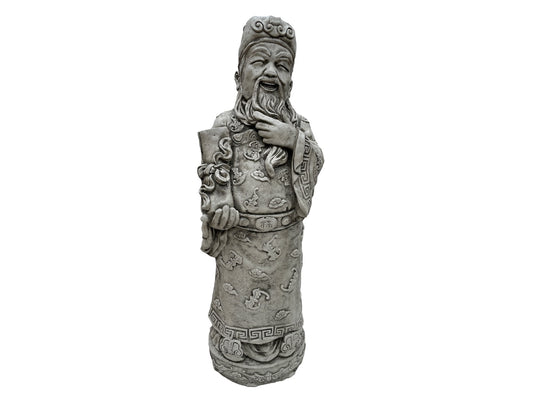 Laughing Confucius Statue - Natural Stone